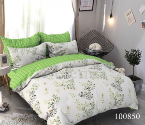 Комплект постільної білизни тм Selena бязь люкс сімейний Аромат Літа артикул 100850
