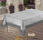 Скатерть велюровая Antik Gri 160х220 