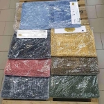 Набір килимків Vintage Mosso Cotton 50х60 та 60х100 тм Zeron чорно-сірий артикул 18424