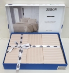  Постельное белье Satin Strip тм Zeron VIZON CAPUCCINO полуторный артикул 17713