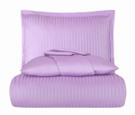 Постельное белье Satin Strip тм Zeron Lila евростандарт артикул 18777