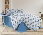 Комплект постільної білизни тм Kayra фланель Flannel Mary полуторний код 50004