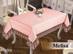 Скатерть жаккард Melisa Pudra 160х220 артикул 16051
