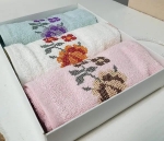 Кухонні рушники махрові бавовна 30х50 (3 шт) Туреччина артикул 18313