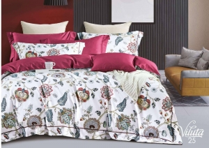 Комплект постільної білизни Viluta євро сатин Єгипетська бавовна 25