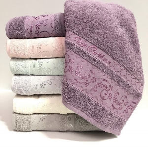 Полотенце "Mikro-COTTON Cesteрe VIР" 50х90 артикул 100007 ― Мир Текстиля