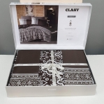 Постельное белье Satin Deluxe тм Aran Clasy Nobel V2 полуторный артикул 17389