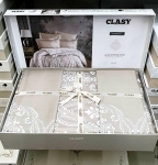 Постельное белье Satin Deluxe тм Aran Clasy Toledo V1 евростандарт артикул 15926