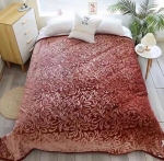 Акриловый плед-покрывало Malloory Home 200х240 кирпично-бордовый