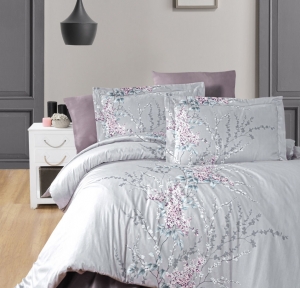 Комплект постільної білизни First Choice Wisteria Lilac сімейний артикул 4909 ― Мир Текстиля